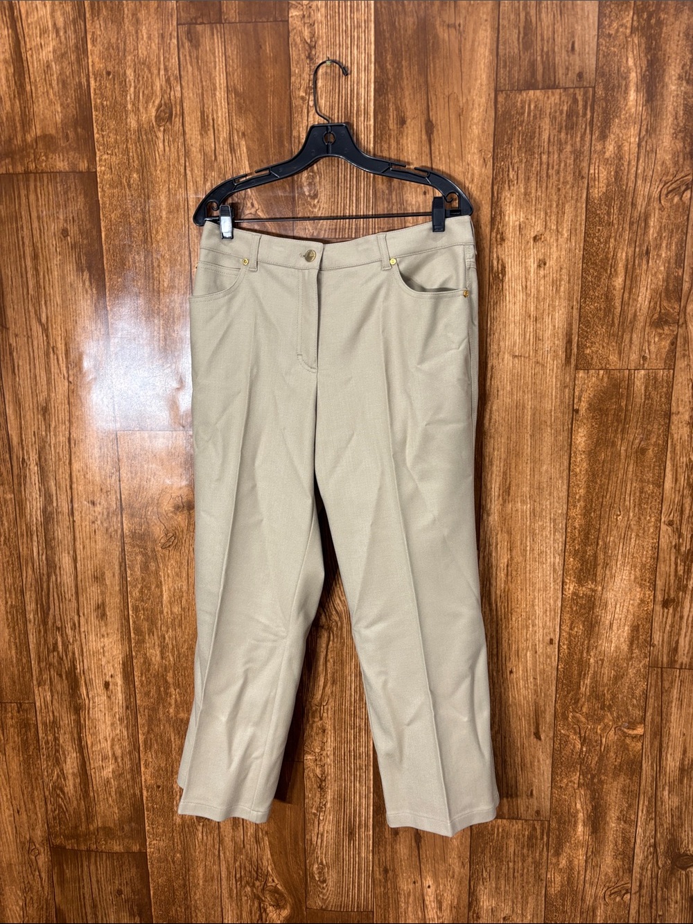 Escada Women's Tan Cropped Trousers